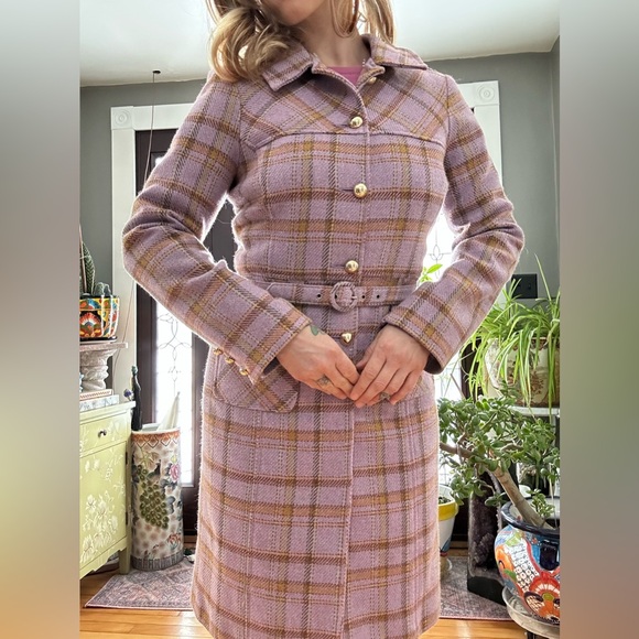 jill michelle Jackets & Blazers - Wool Plaid Coat